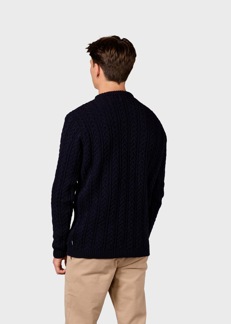 Klitmøller Collective ApS Kornelius knit Knitted sweaters Navy