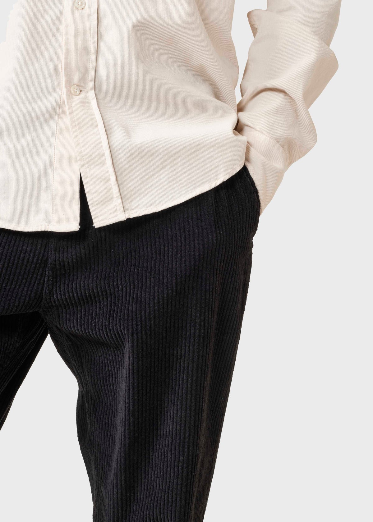 Klitmøller Collective ApS Kristian cord pants GOTS Pants Black