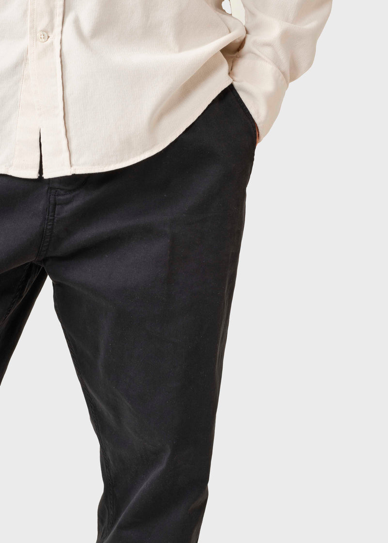 Klitmøller Collective ApS Kristian twill pant Pants Black