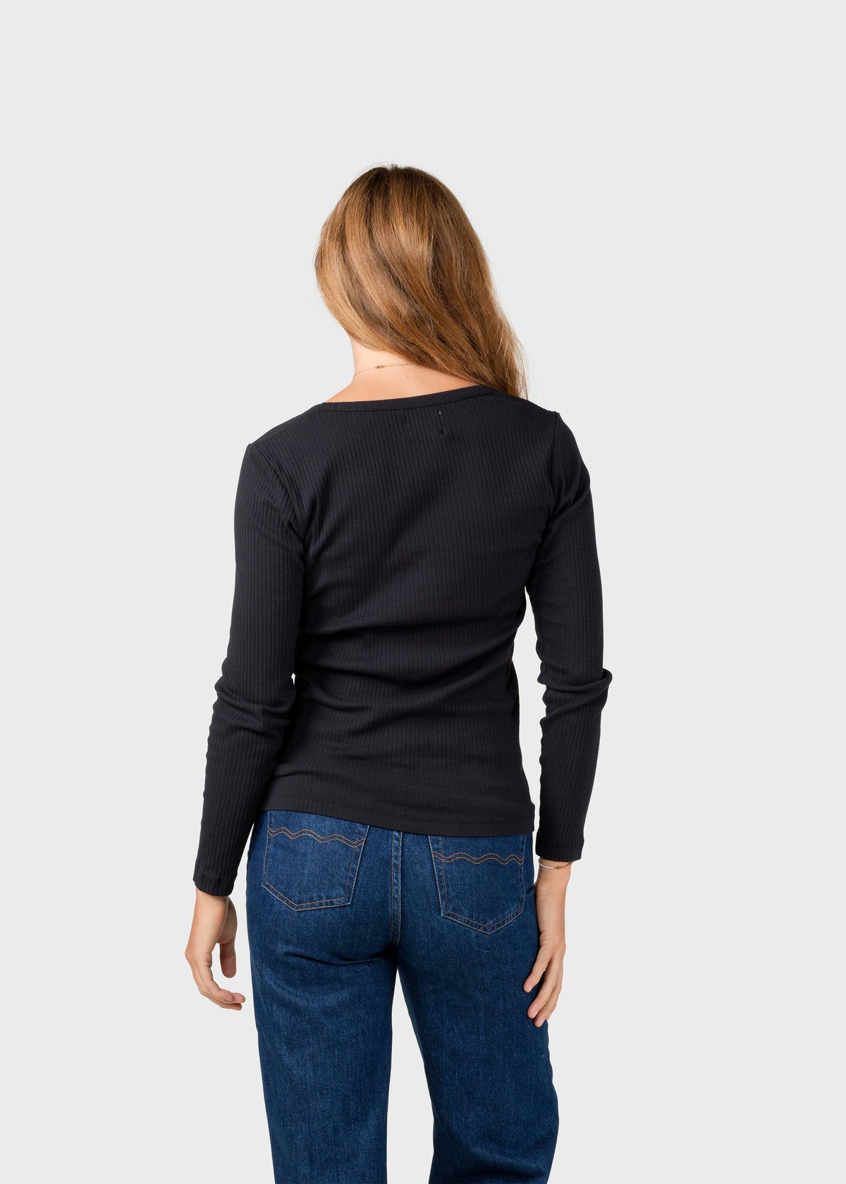 Klitmøller Collective ApS L/S rib tee OCS T-Shirts Black