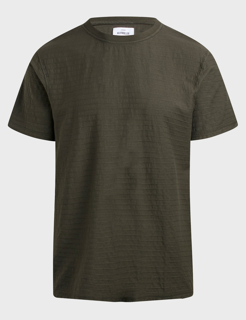Klitmøller Collective ApS Lauge tee T-Shirts Olive