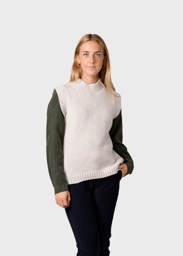 Klitmøller Collective ApS Leah knit vest Knitted sweaters Pastel grey