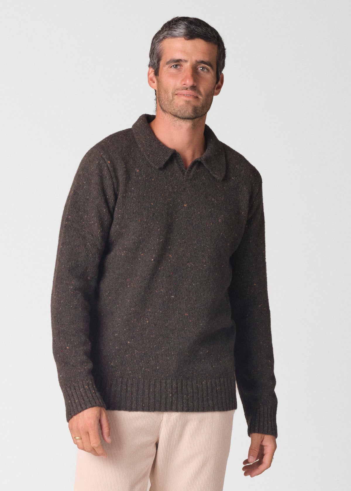 Klitmøller Collective ApS Leif knit Knitted sweaters Olive