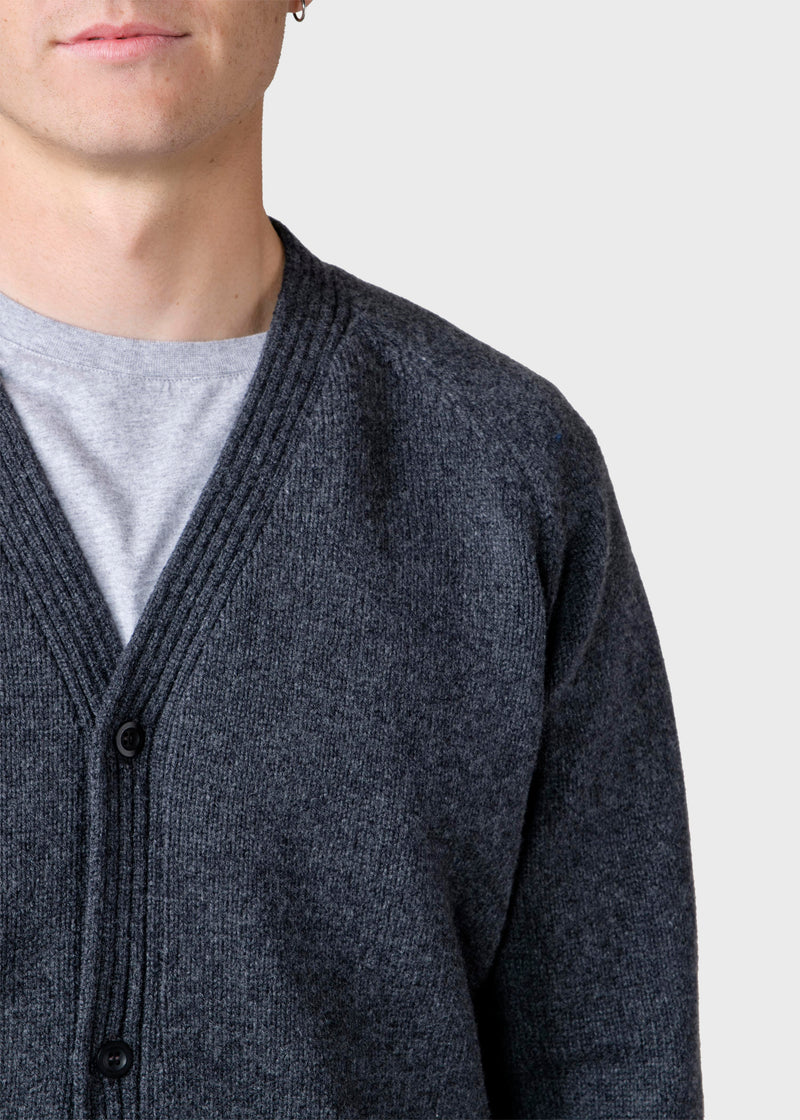 Klitmøller Collective ApS Leo knit cardigan Knitted sweaters Anthracite