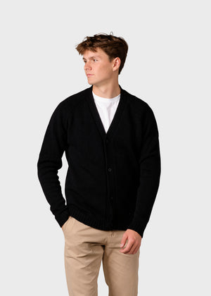 Klitmøller Collective ApS Leo knit cardigan Knitted sweaters Black