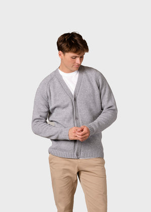 Klitmøller Collective ApS Leo knit cardigan Knitted sweaters Pastel grey