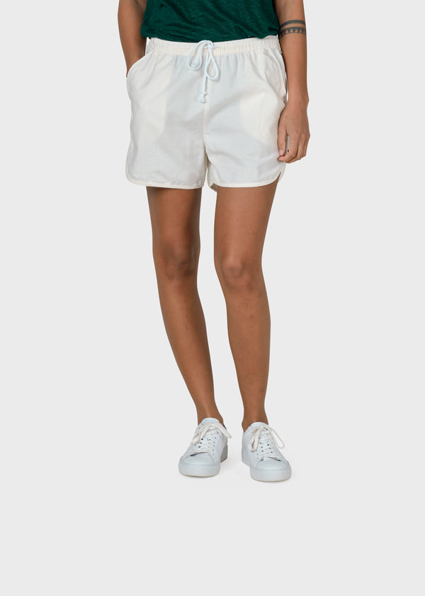 Klitmøller Collective ApS Linda striped short Walkshorts White/lemon sorbet
