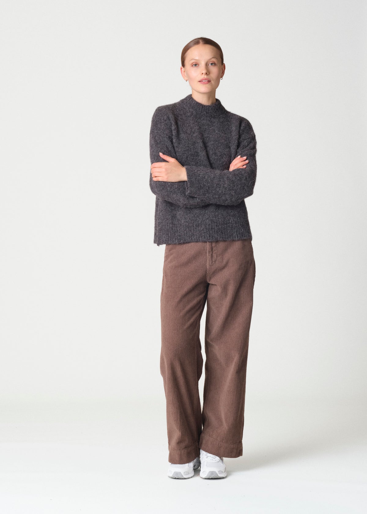 Klitmøller Collective ApS Linden knit Knitted sweaters Black melange
