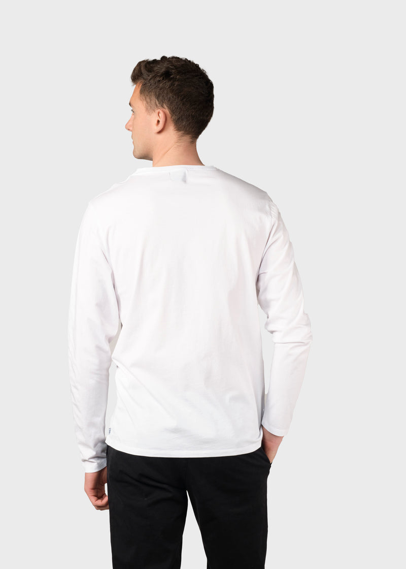Klitmøller Collective ApS Linus LS tee T-Shirts White