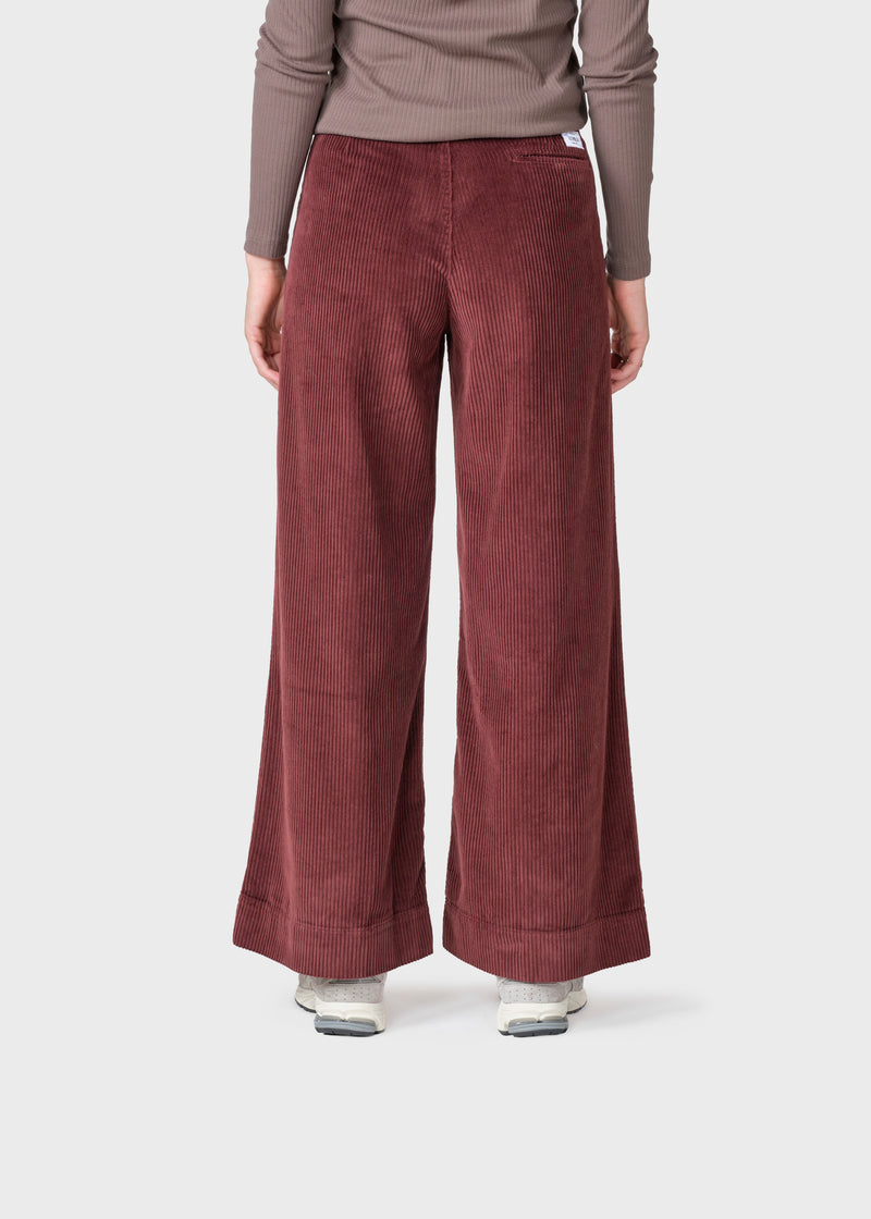 Klitmøller Collective ApS Lois cord pants Pants Burgundy