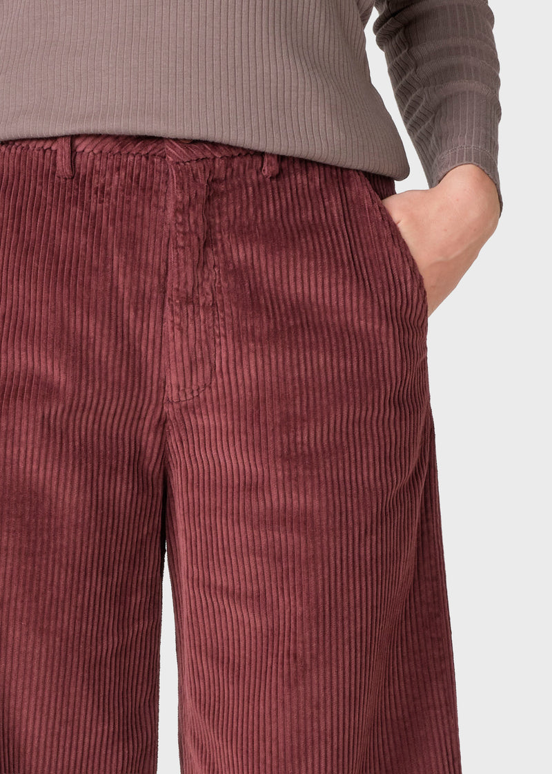Klitmøller Collective ApS Lois cord pants Pants Burgundy