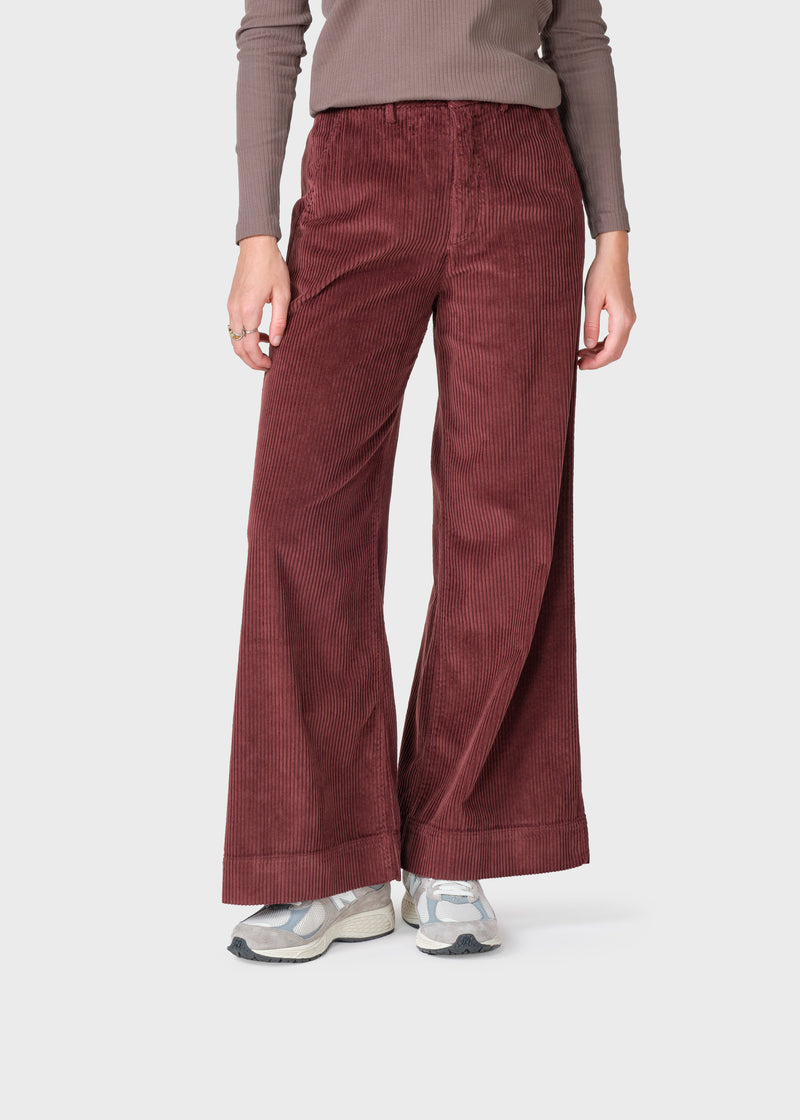 Klitmøller Collective ApS Lois cord pants Pants Burgundy