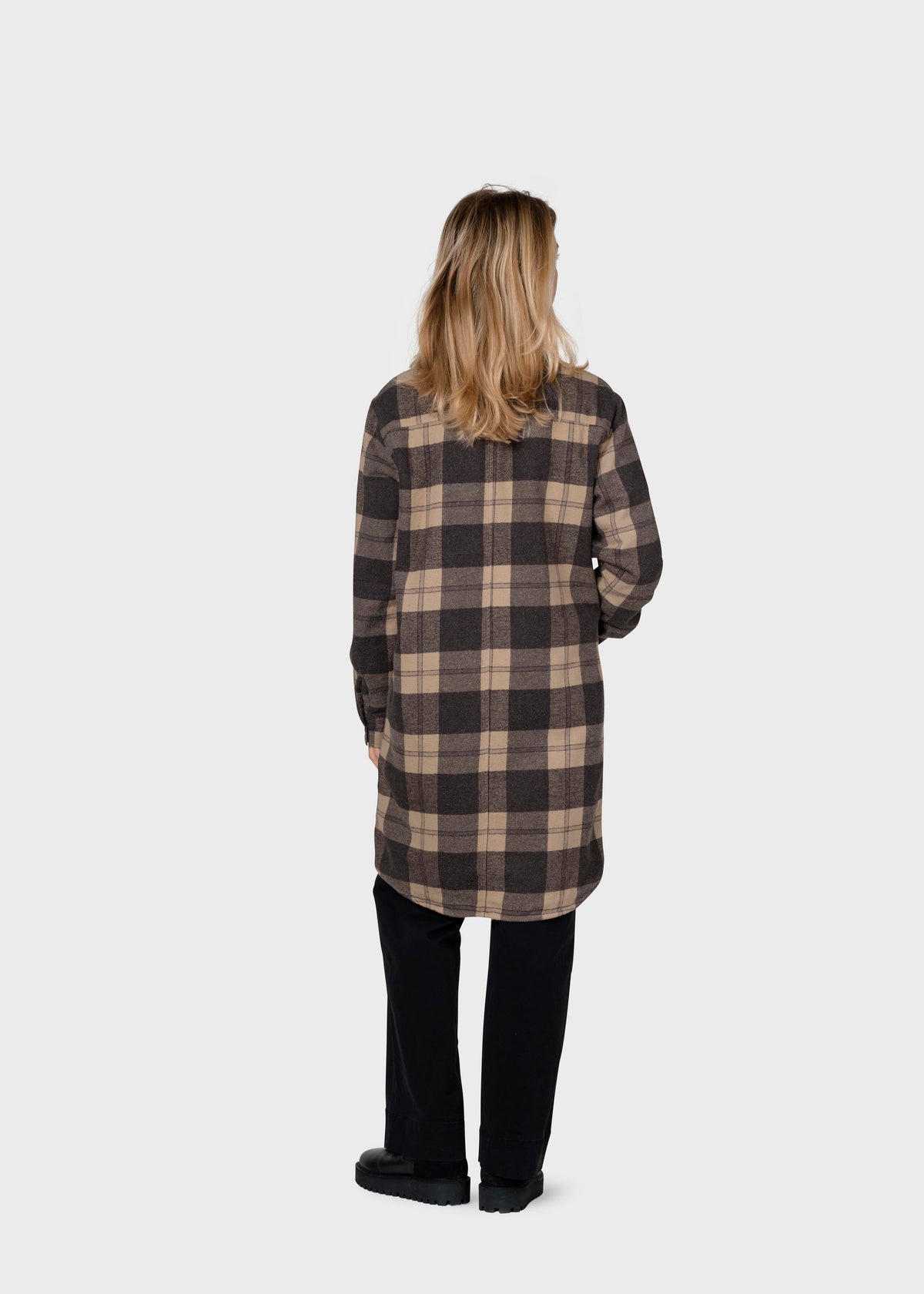Klitmøller Collective ApS Lolly checked overshirt Jackets Sand/black
