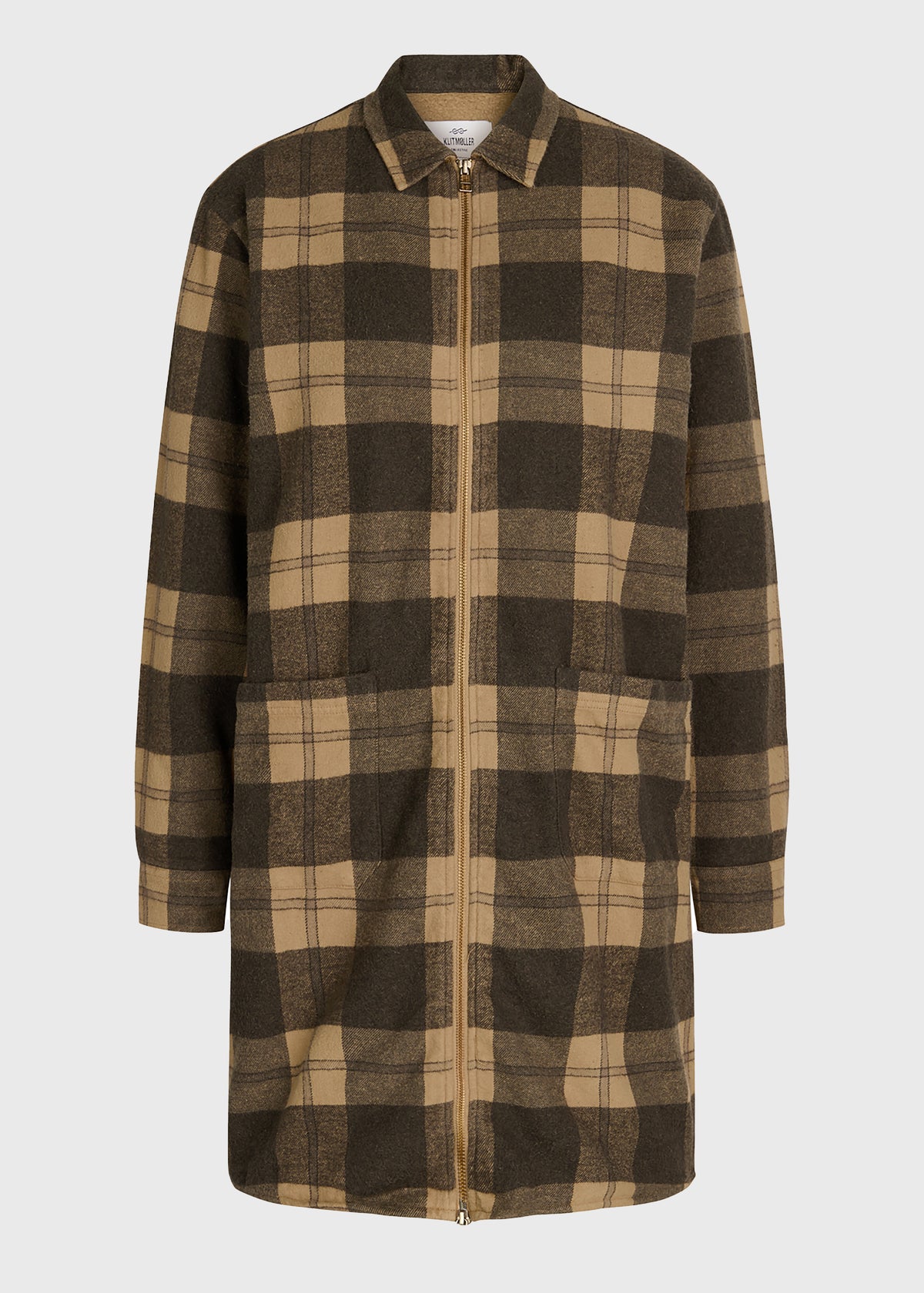 Klitmøller Collective ApS Lolly checked overshirt Jackets Sand/black