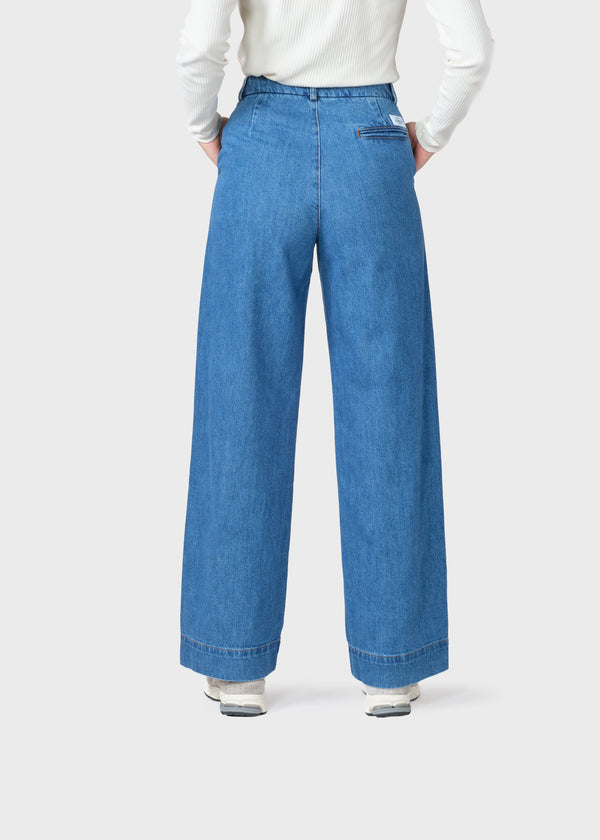 Klitmøller Collective ApS Lydia denim pant - Tall Pants Light blue stonewash