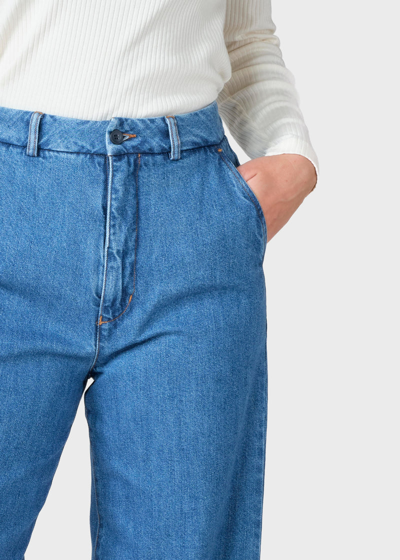 Klitmøller Collective ApS Lydia denim pant - Tall Pants Light blue stonewash
