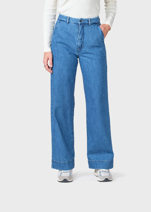 Klitmøller Collective ApS Lydia denim pant - Tall Pants Light blue stonewash