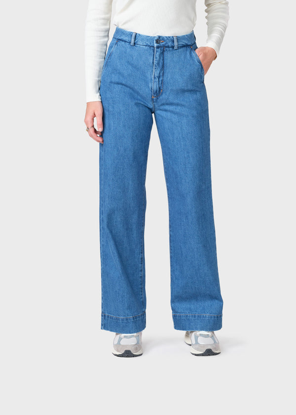 Klitmøller Collective ApS Lydia denim pant - Tall Pants Light blue stonewash