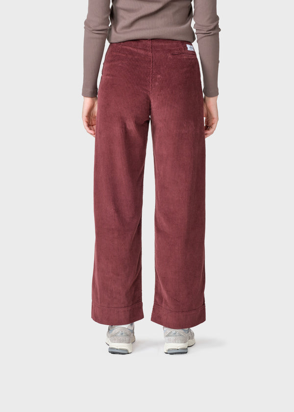 Klitmøller Collective ApS Lydia jumbo corduroy pants Pants Burgundy