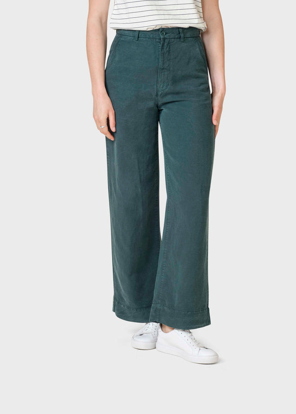 Klitmøller Collective ApS Lydia lyocell pant  Pants Moss Green