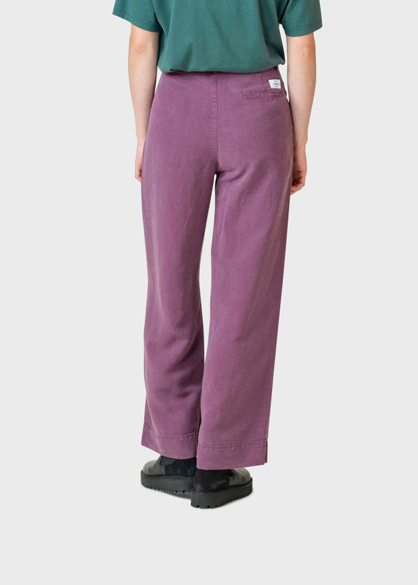 Klitmøller Collective ApS Lydia lyocell pants Pants Dark berry