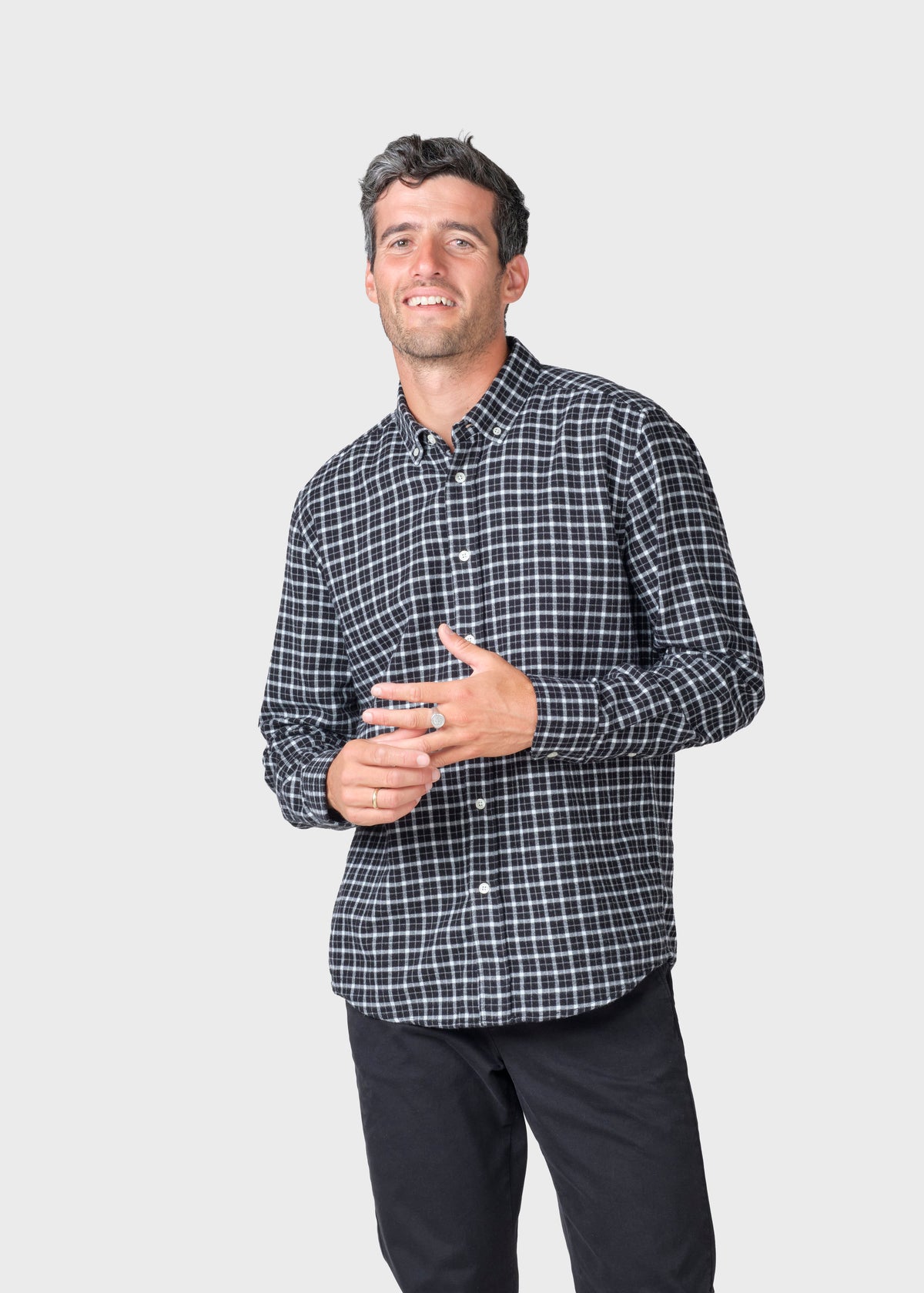 Klitmøller Collective ApS Mads shirt Shirts Black checks