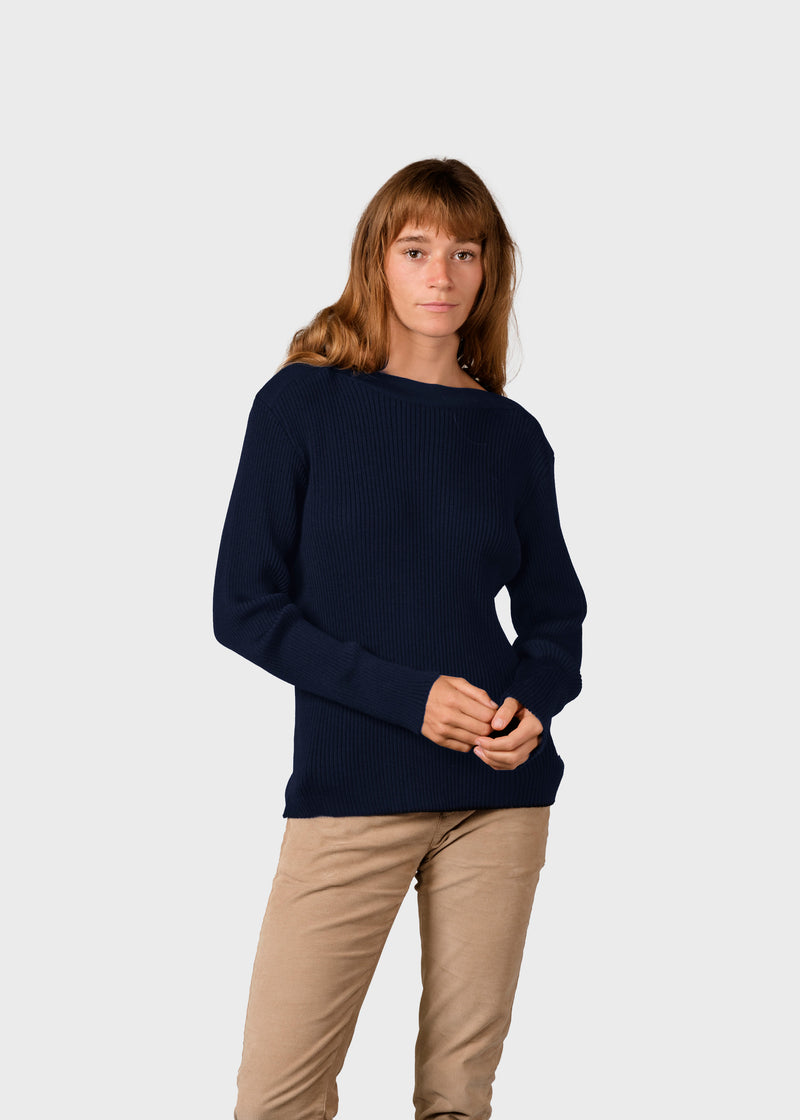 Klitmøller Collective ApS Maj knit Knitted sweaters Navy