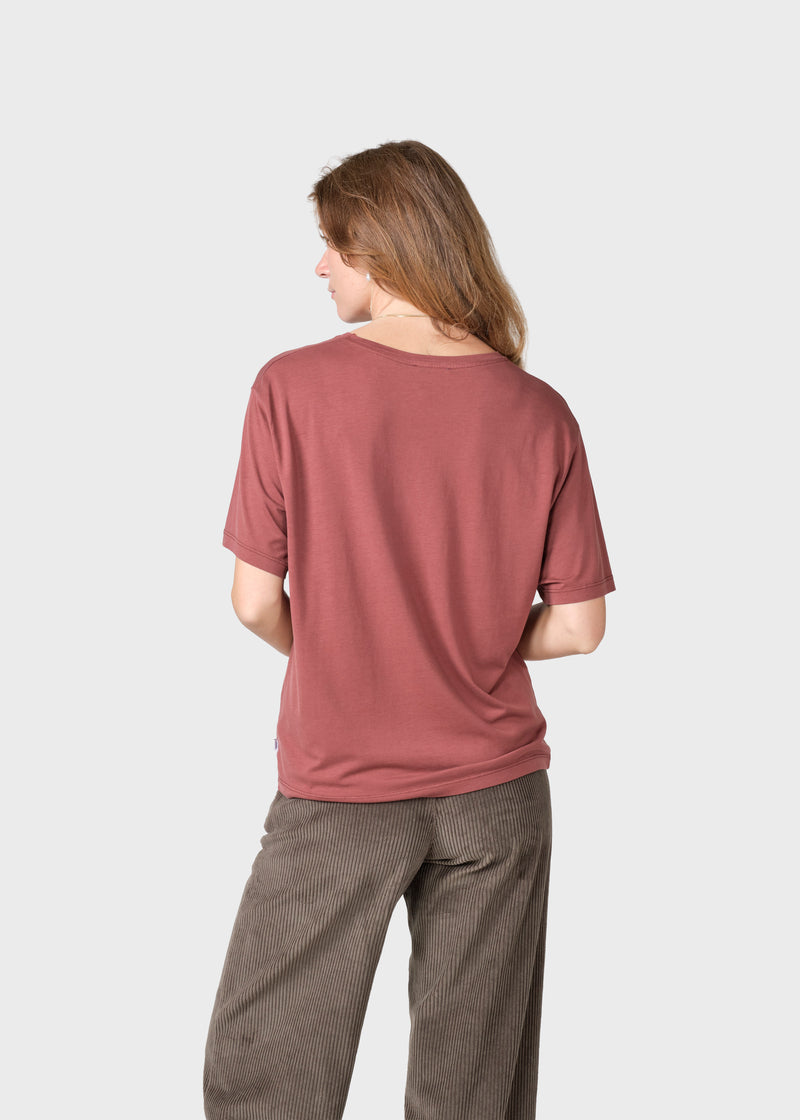 Klitmøller Collective ApS Maren tee  T-Shirts Burgundy