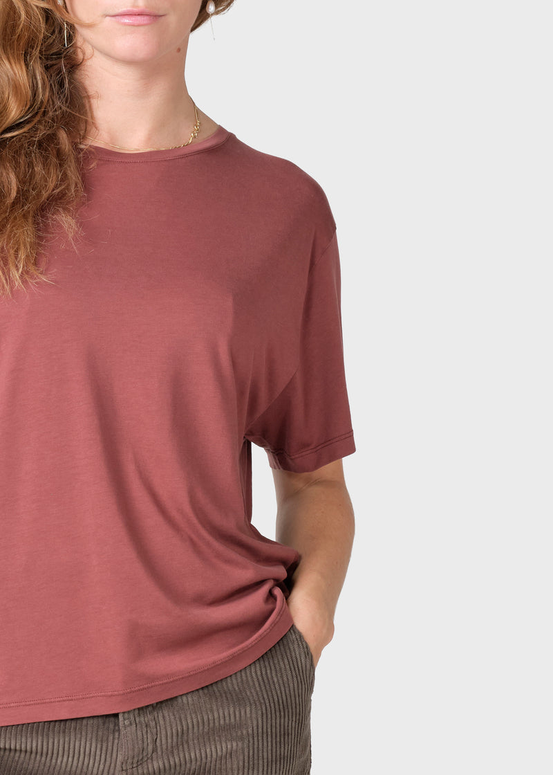 Klitmøller Collective ApS Maren tee  T-Shirts Burgundy