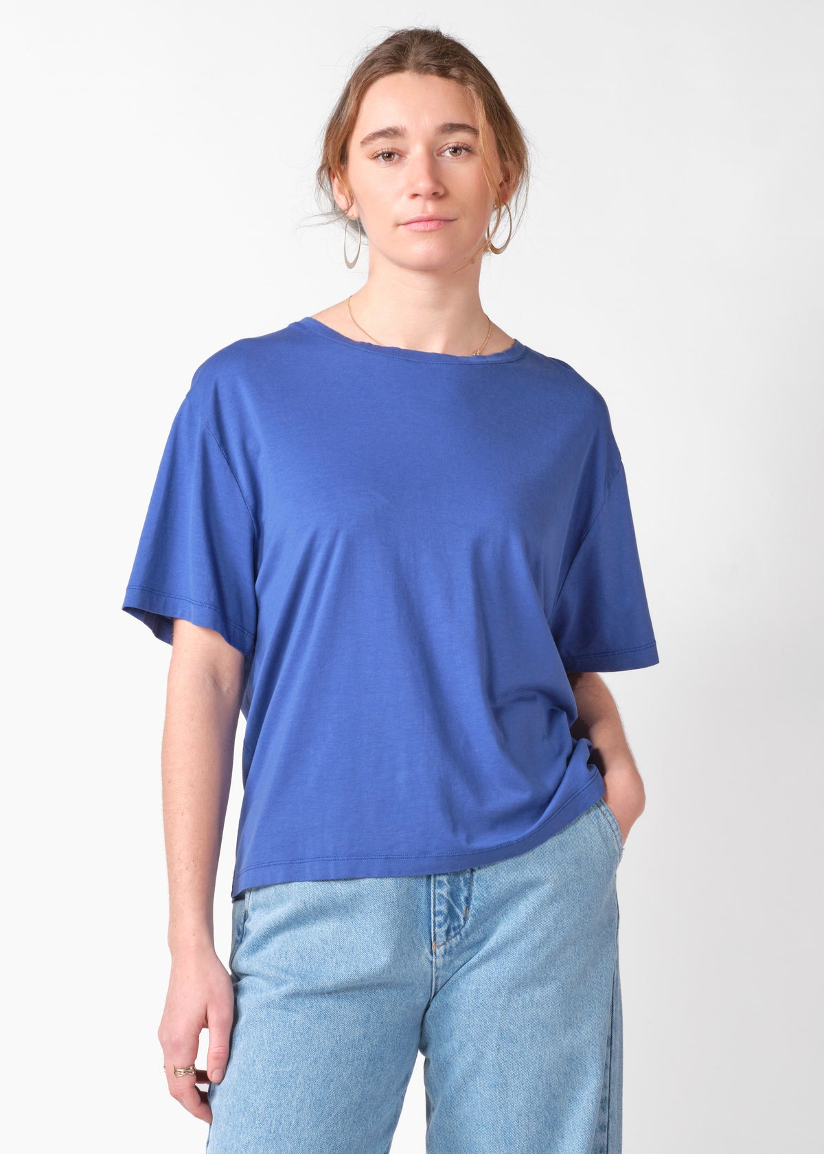 Klitmøller Collective ApS Maren tee OCS T-Shirts Surf blue