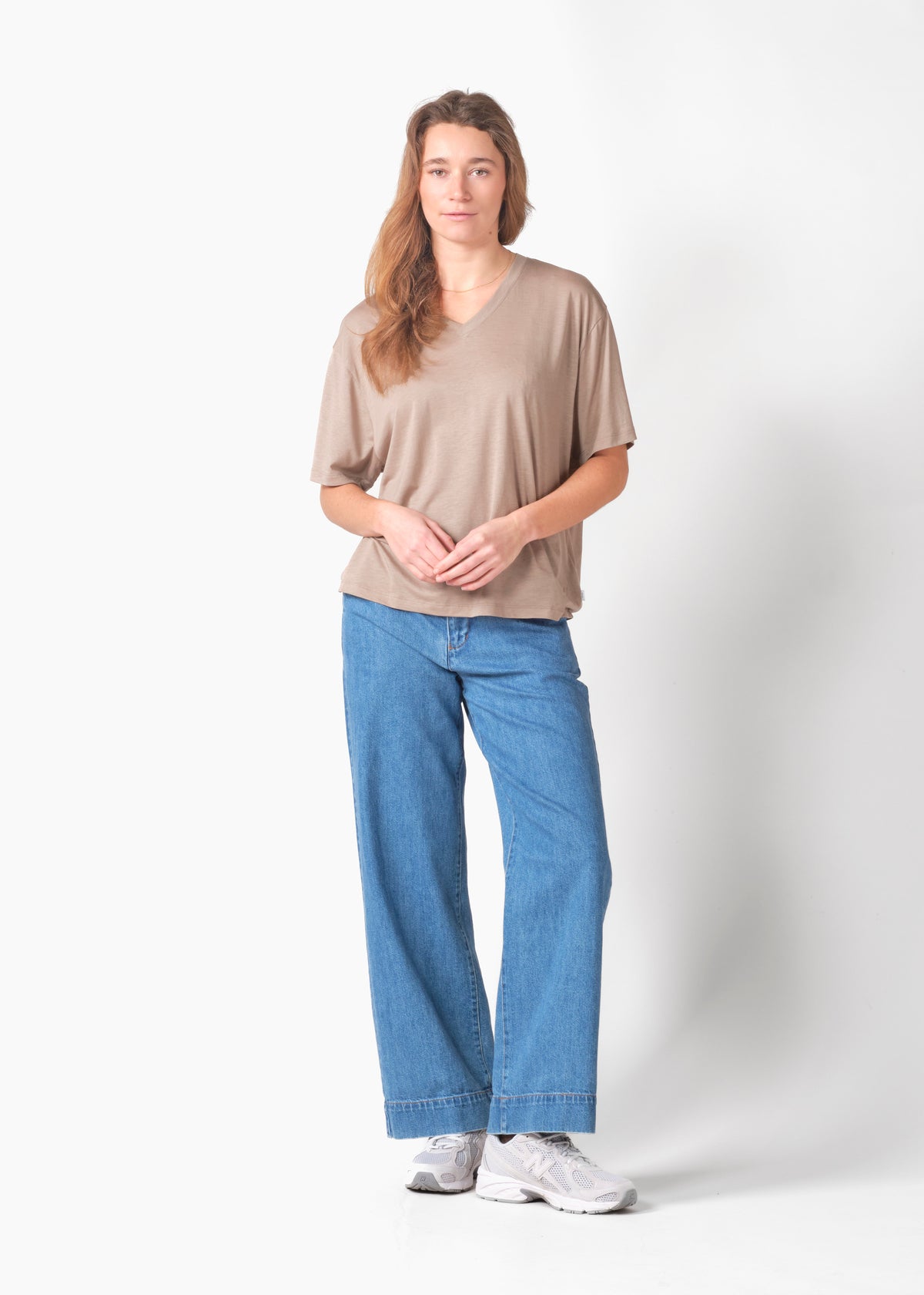 Klitmøller Collective ApS Marie tee OCS T-Shirts Cashew