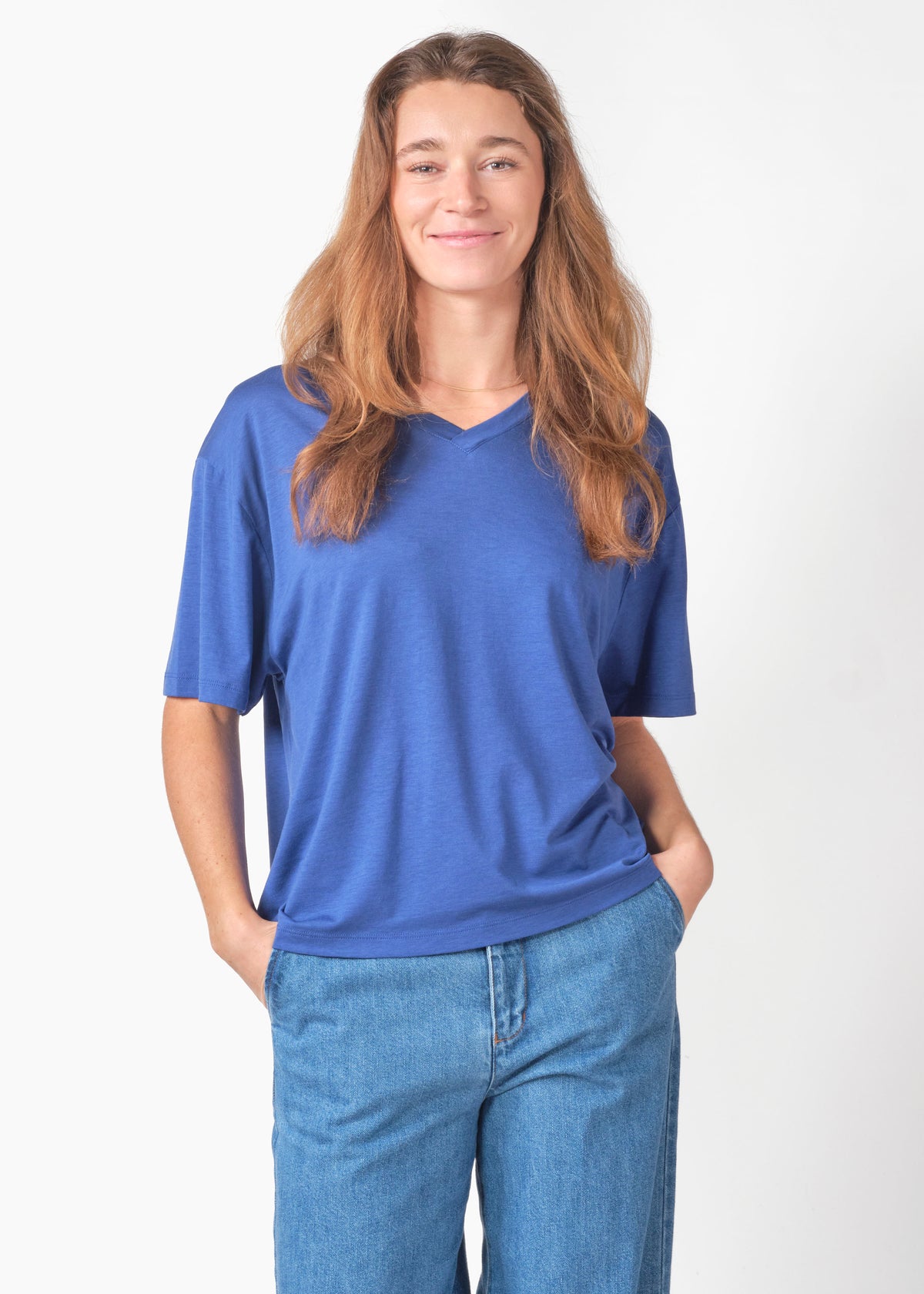 Klitmøller Collective ApS Marie tee OCS T-Shirts Surf blue