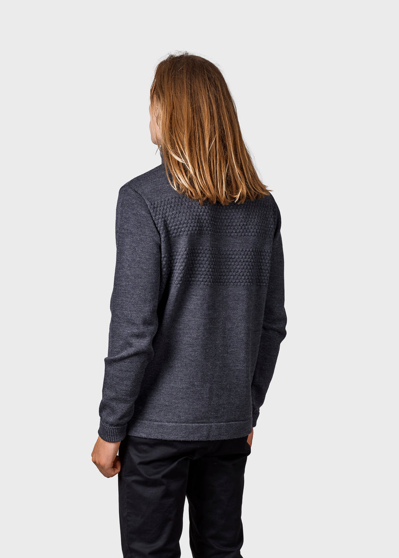 Klitmøller Collective ApS Marinus knit cardigan Knitted sweaters Anthracite