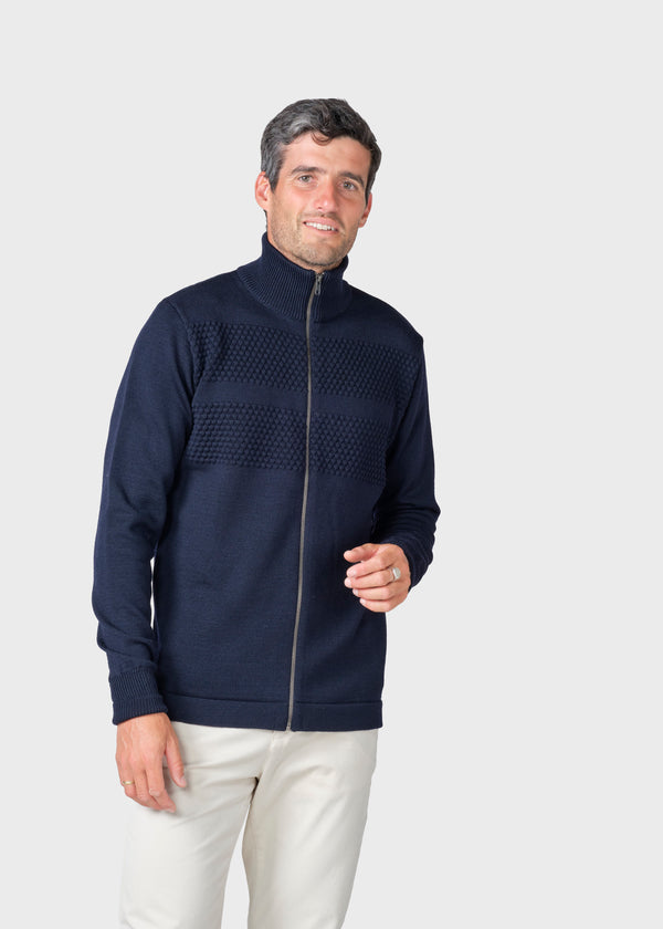 Klitmøller Collective ApS Marinus knit cardigan Knitted sweaters Navy