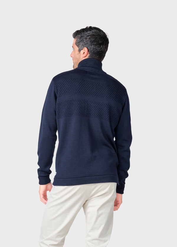 Klitmøller Collective ApS Marinus knit cardigan Knitted sweaters Navy