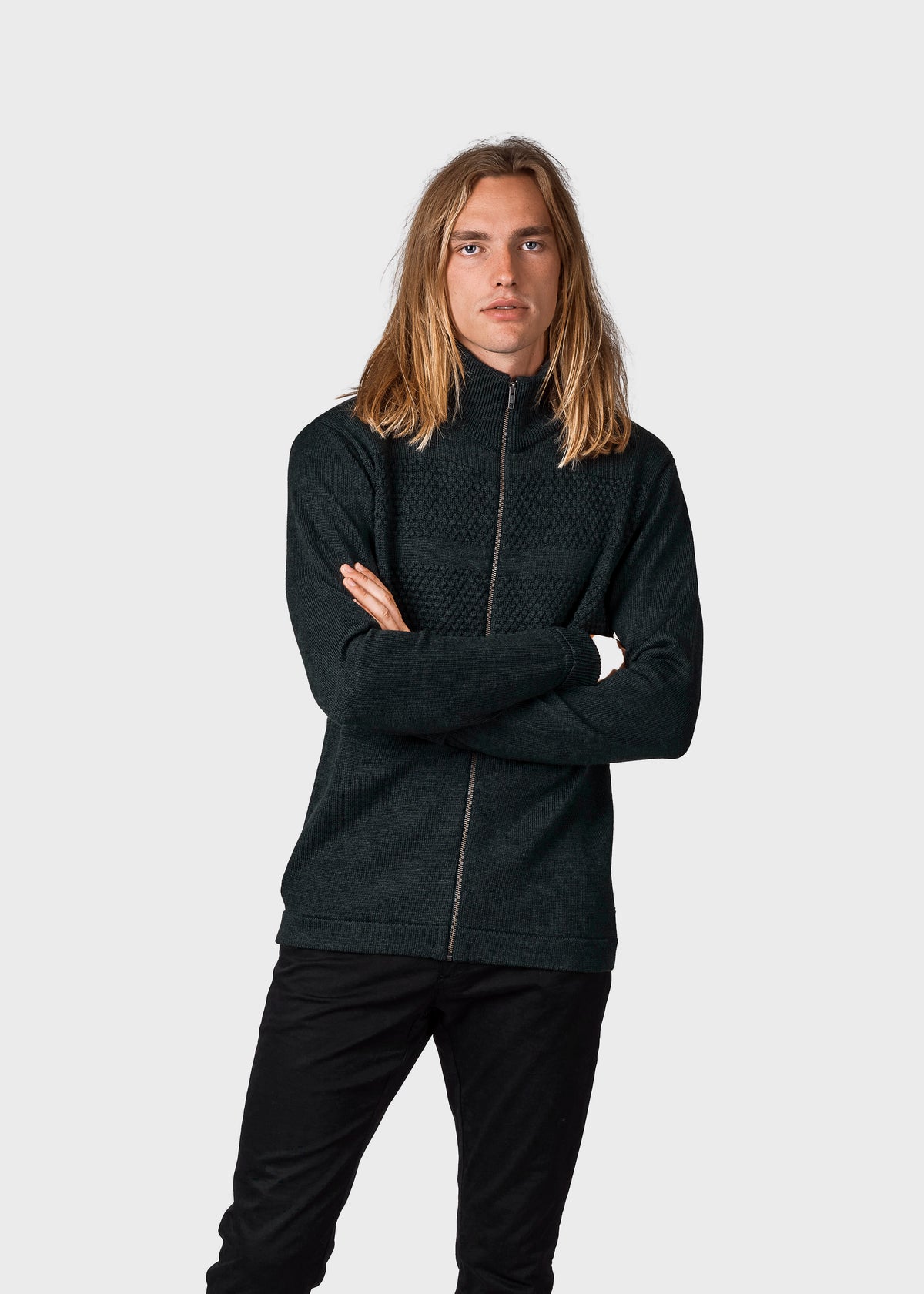 Klitmøller Collective ApS Marinus knit cardigan Knitted sweaters Olive