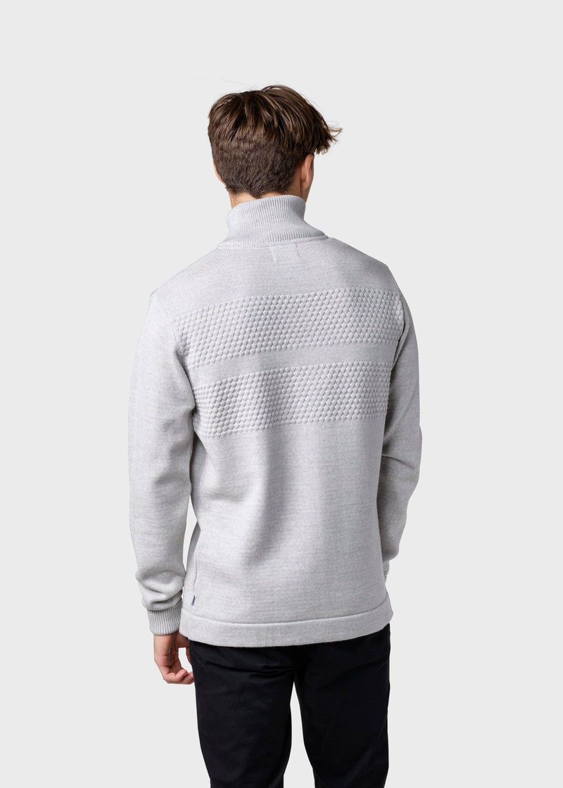 Klitmøller Collective ApS Marinus knit cardigan Knitted sweaters Pastel grey