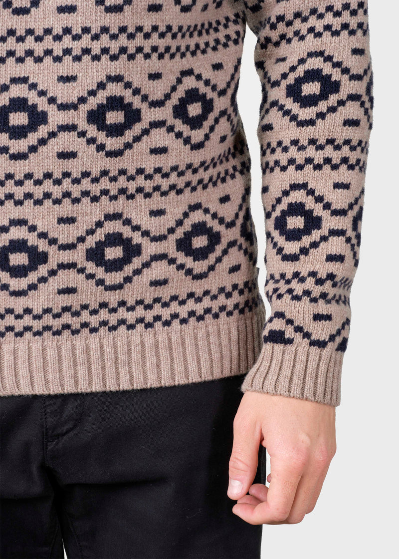 Klitmøller Collective ApS Marlon knit  Knitted sweaters Sand/navy