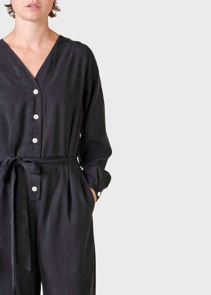 Klitmøller Collective ApS Marna longsleeve jumpsuit  Jumpsuits Black