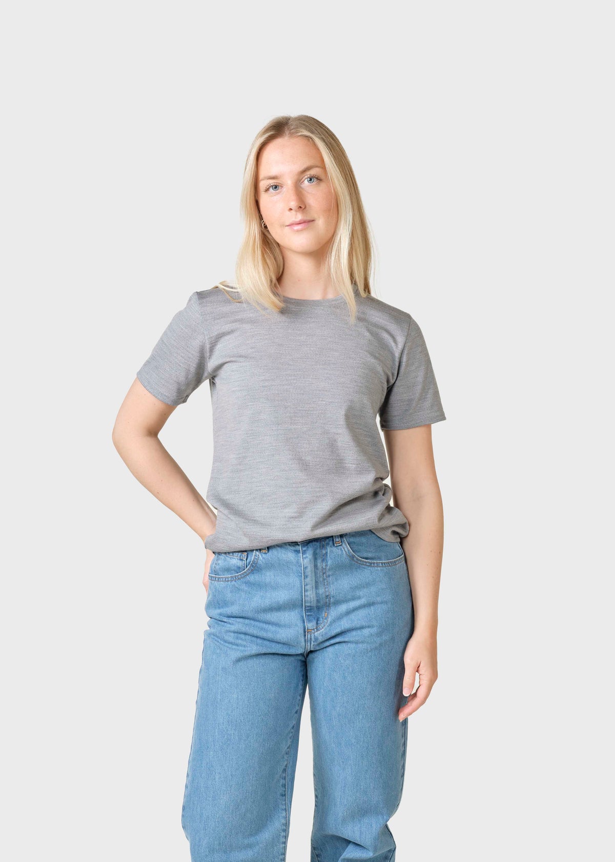 Klitmøller Collective ApS Marta tee T-Shirts Grey melange