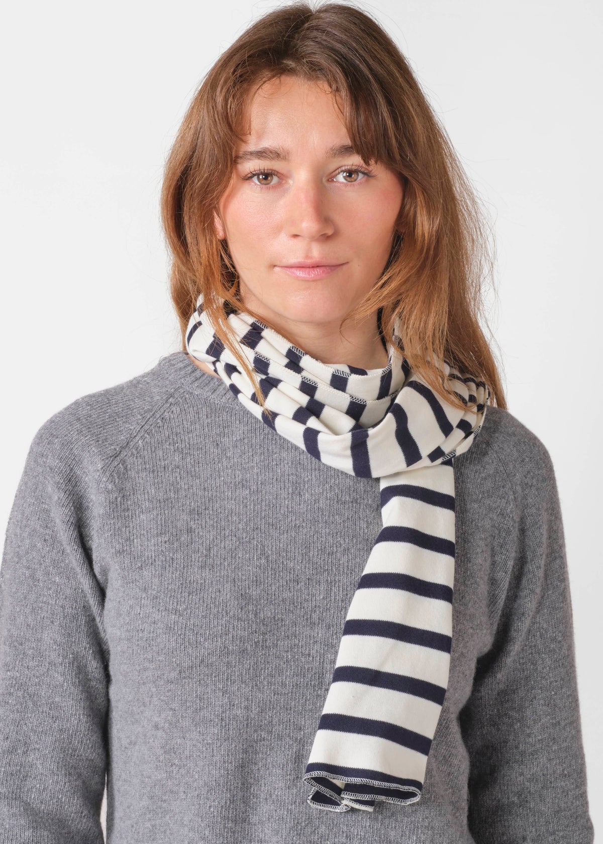 Klitmøller Collective ApS Mateo long scarf Scarfs Cream/navy