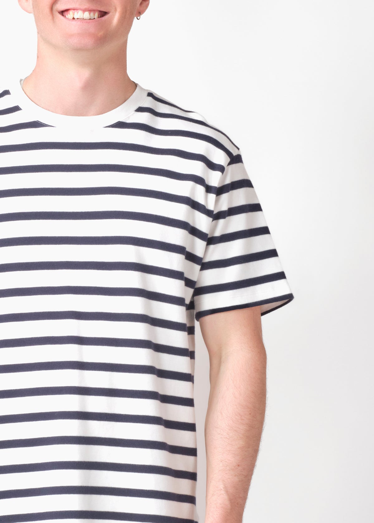 Klitmøller Collective ApS Mateo tee OCS T-Shirts Cream/navy