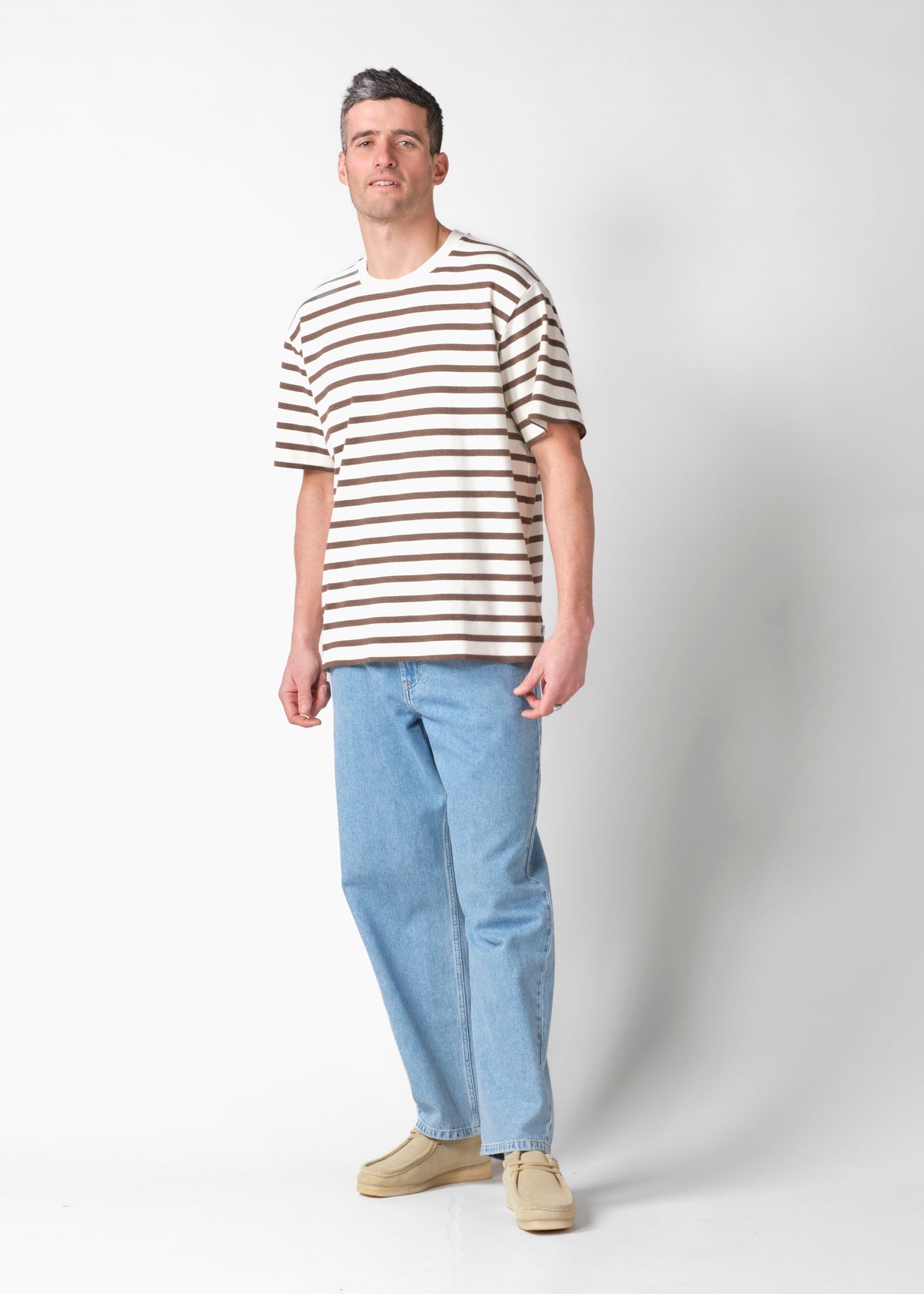 Klitmøller Collective ApS Mateo tee OCS T-Shirts Cream/taupe