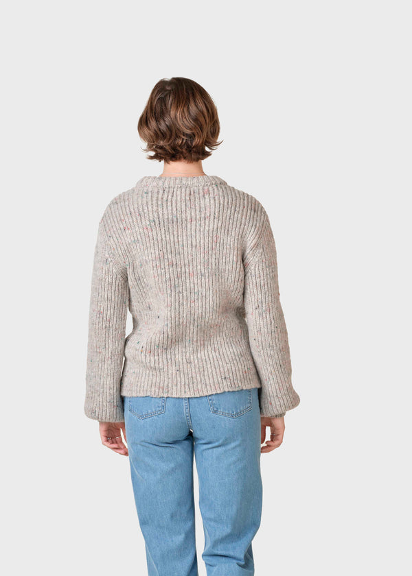 Klitmøller Collective ApS Maude jumper knit  Knitted sweaters Pastel sand