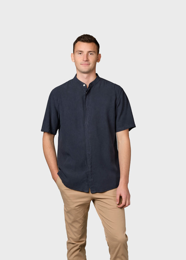 Klitmøller Collective ApS Max lyocell shirt Shirts Navy