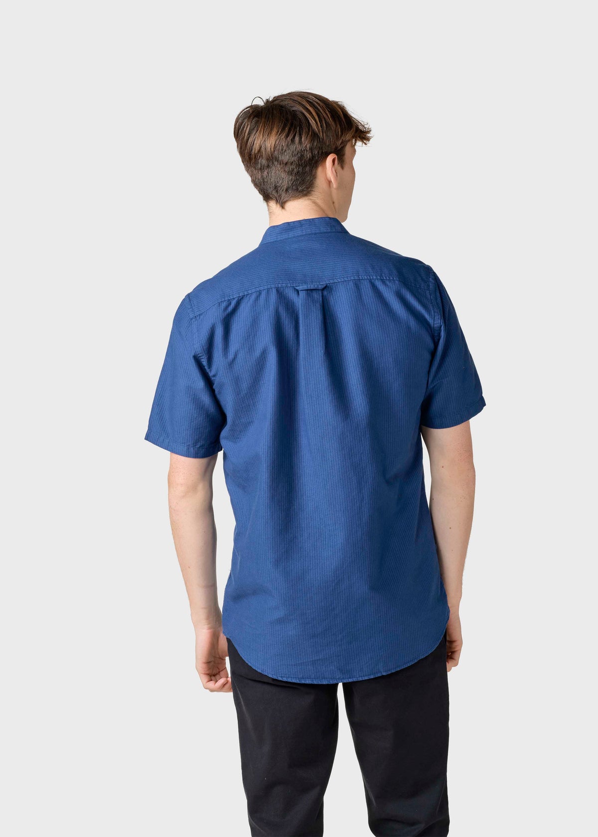 Klitmøller Collective ApS Max striped shirt  Shirts Ocean/navy/ocean overdye