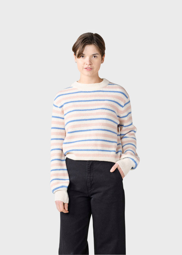 Klitmøller Collective ApS Melli knit Knitted sweaters Rose/cream/light blue