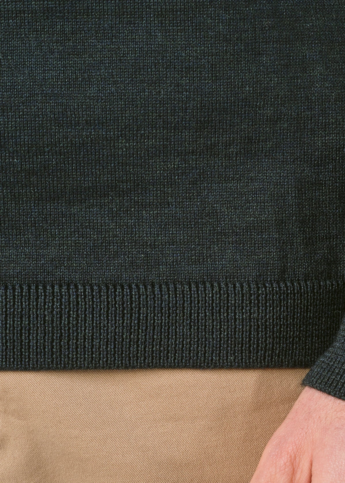 Klitmøller Collective ApS Mens basic merino knit Knitted sweaters Olive