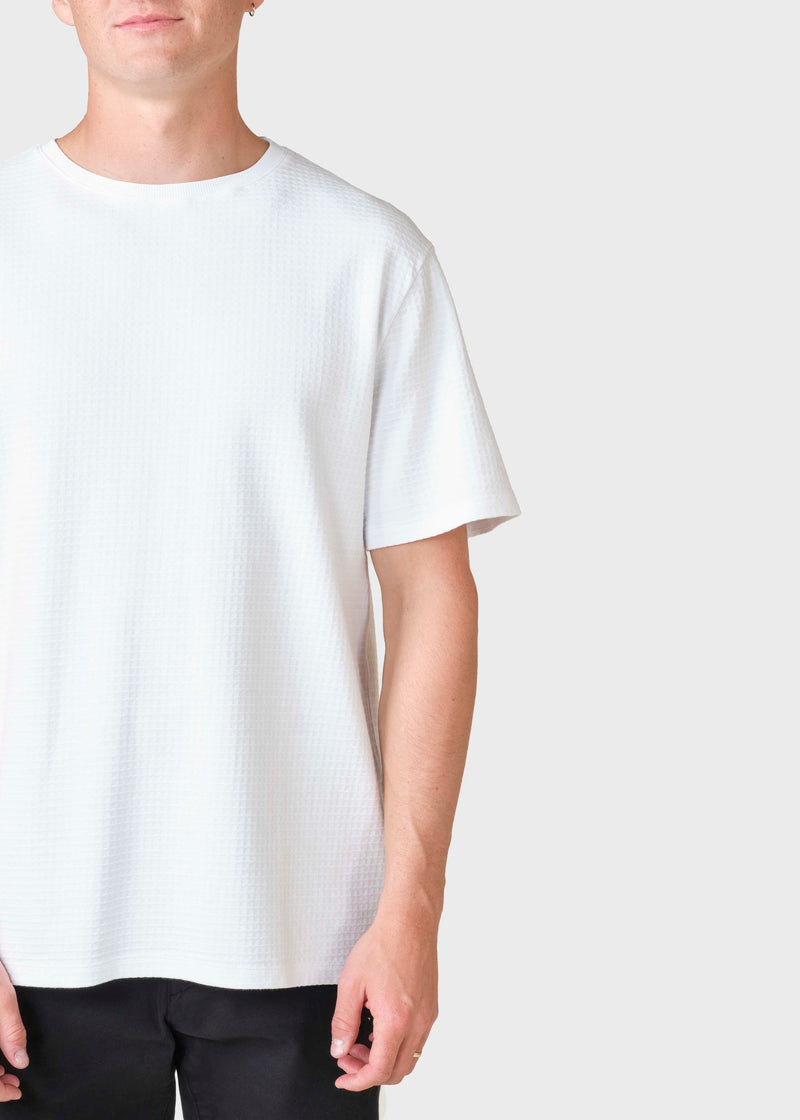 Klitmøller Collective ApS Mens boxy structure tee T-Shirts White