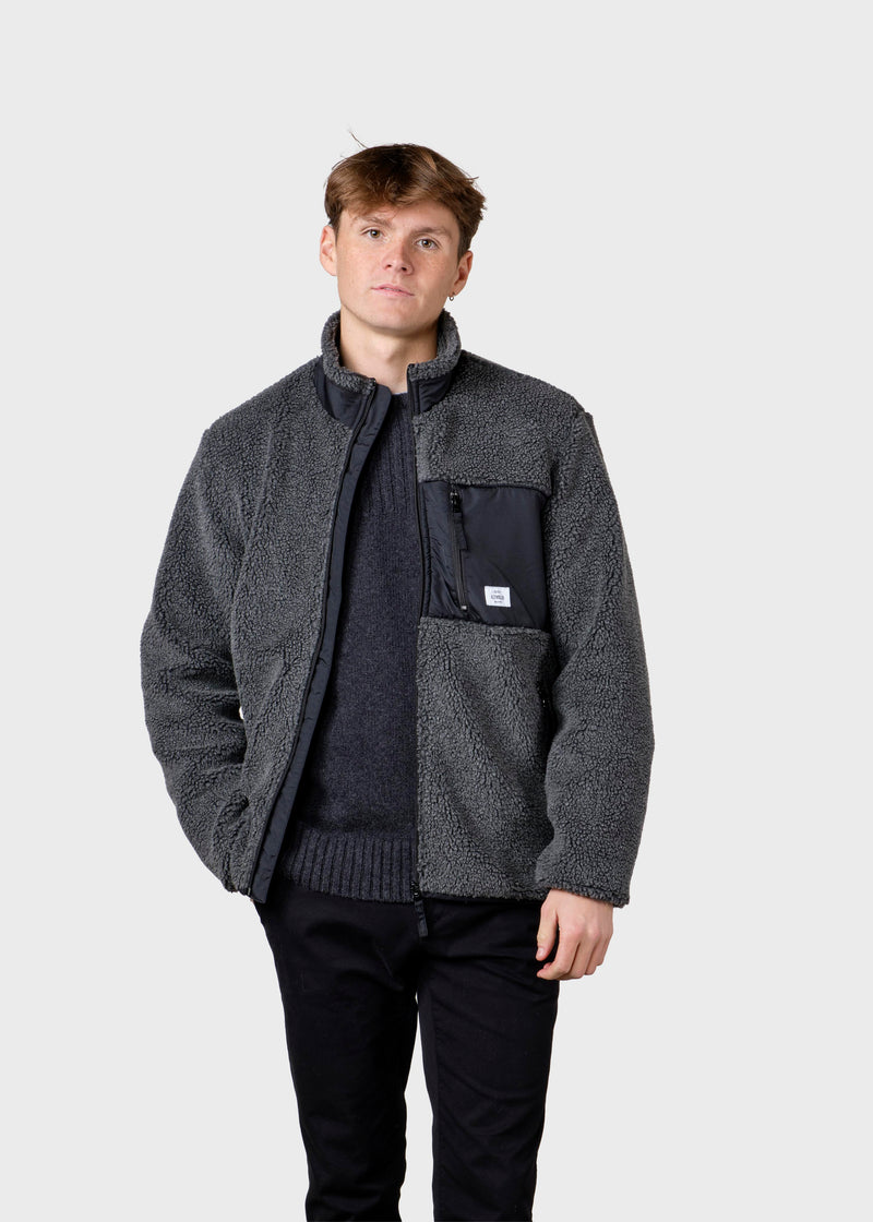 Klitmøller Collective ApS Mens fleece jacket Jackets Grey